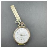Antique Coin Silver Spiral Breguet Pocket Watch
