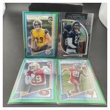 Four Nfl Rookie Football Cards