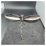Sterling Silver Dragonfly Pin Brooch 925 12.1 Gram