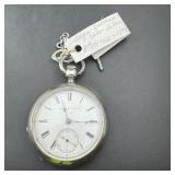 Elgin National Watch Co. Coin Silver Pocket Watch