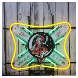 Miller High Life Beer Real Glass Neon Lighted Sign