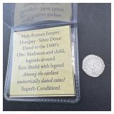 Holy Roman Empire Hungary-silver Denar Dated To 15