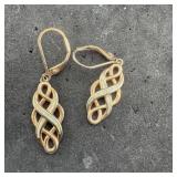 Sterling Silver Earrings; Marked 925; 3.3 Grams.