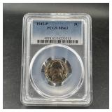 1943-p Jefferson Nickel Pcgs Ms63