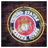 Us Marine Corps Real Glass Neon Lighted Sign Âï¿½ 2