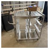 Industrial Rolling Metal Utility Cart / Rack