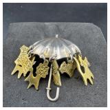 Taxco Sterling Silver Pendant Or Brooch; Marked Ta