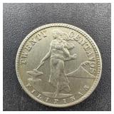 1944-d Philippines 50 Centavos Silver Coin