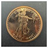 1 Oz .999 Copper Round