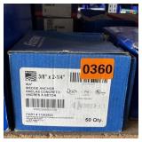 Box of (50) Fastenal WA+ 3/8" x 2-1/4" Wedge Anc
