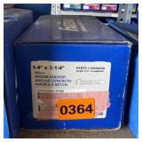 Box of (100) Fastenal WA++ 1/4" x 3-1/4" Wedge A