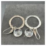 Robert Lee Morris Sterling Silver Earrings; Marked