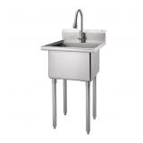 Trinity Stainless Steel Utility Sink With Pull-out