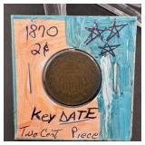 1870 Two Cent Piece