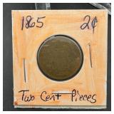 1865 Two Cent Piece