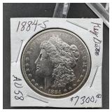 1884-S Morgan Silver Dollar, Higher Grade