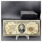 1929 $20 National Currency Philadelphia Pa