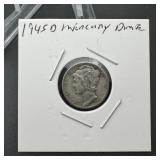 1945-d Mercury Silver Dime