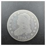 1825/4/2 Capped Bust Quarter