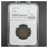 1818 Capped Bust Quarter Ngc Xf45