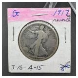 1917-s Walking Liberty Silver Half Dollar