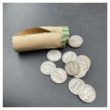 Roll Of (50) Mercury Silver Dimes - Mixed Dates/co