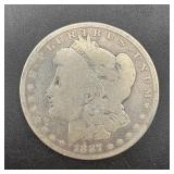 1887-S Morgan Silver Dollar