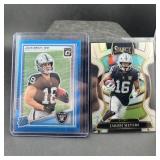 Lot of (2) Raiders football cards including Jack B
