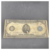 1914 $5 Federal Reserve Note