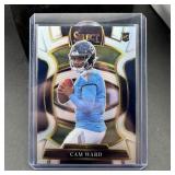 2025 Select Cam Ward silver rookie football card.
