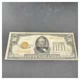 1928 $50 Gold Certificate
