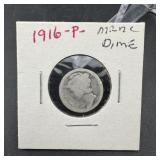 1916 Mercury Silver Dime