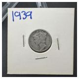 1939 Mercury Silver Dime
