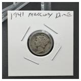 1941 Mercury Silver Dime