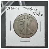 1920-s Walking Liberty Silver Half Dollar