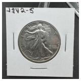 1942-s Walking Liberty Silver Half Dollar