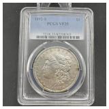 1892-S Morgan Silver Dollar PCGS VF35