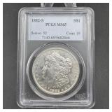 1882-S Morgan Silver Dollar PCGS MS65