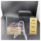 1861 $15 CSA Bearer Note