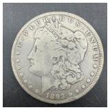 Key 1893-cc Morgan Silver Dollar