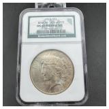 1922 Peace Silver Dollar Binion Ms65 Prestige Set