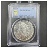 1885-cc Morgan Silver Dollar Pcgs Ms66