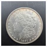 1891-cc Morgan Silver Dollar - Higher Grade