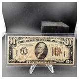 1934-A $10 Hawaii Overprint Note