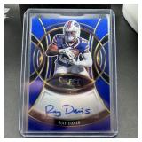 2025 Select Ray Davis autograph football card; num