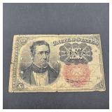 1871 10 Cent United States Fractional Currency