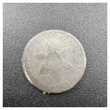 1853 Three Cent Silver