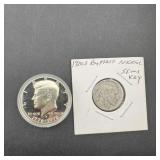 1920-S Buffalo Nickel & Bicentennial Half Dollar