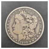 1893-O Morgan Silver Dollar