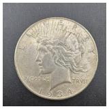 1934-D Peace Silver Dollar VAM-4 DDO
